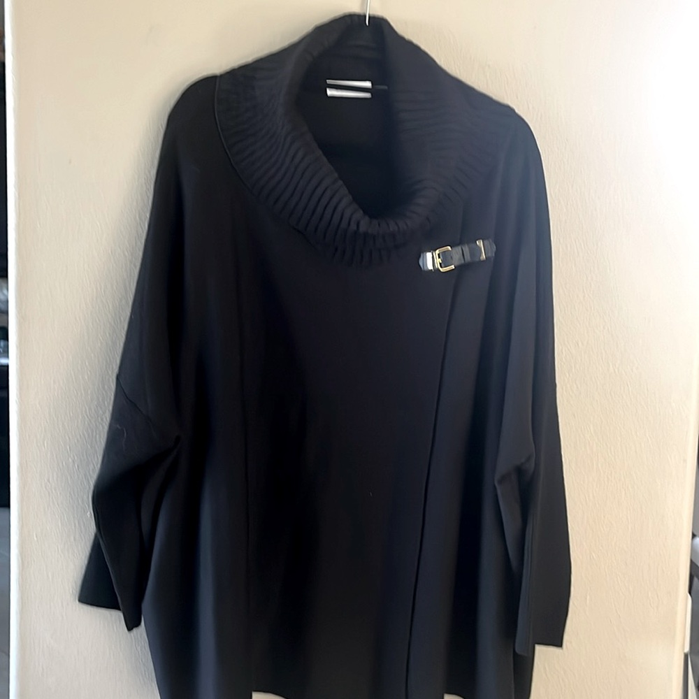 Black cape sweater